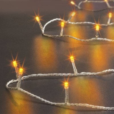 FEERIC LIGHT & CHRISTMAS Guirlande programmable 200 LED 20 m&egrave;tres blanc chaud FT