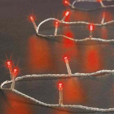 FEERIC LIGHTS & CHRISTMAS Guirlande programmable 200 LED 20 m&egrave;tres rouge FT