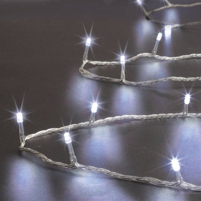 FEERIC LIGHTS & CHRISTMAS Guirlande programmable 300 LED 30 m&egrave;tres blanc froid FT