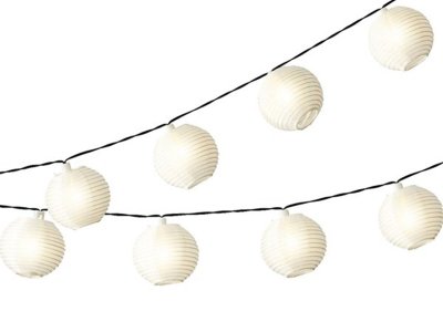 Guirlande solaire lanternes chinoises 10 Led