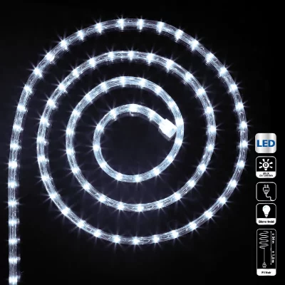 FEERIC LIGHTS AND CHRISTMAS Guirlande tube LED d'ext&eacute;rieur - 24 m - Blanc froid