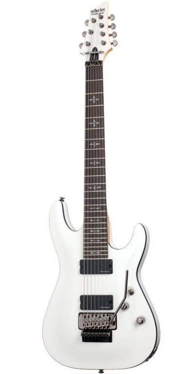 SCHECTER Guitare &Eacute;lectrique  Demon-7 Fr Vintage White