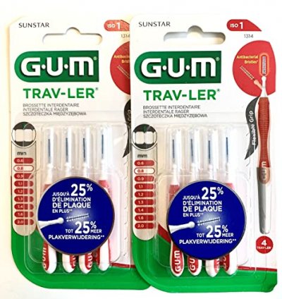 GUM  4 Brossettes Interdentaire Trav-Ler - Blister 4 brossettes