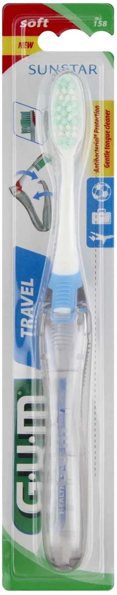 GUM  Bros Voy Comp 158 (Ex 153) - Blister 1 brosse