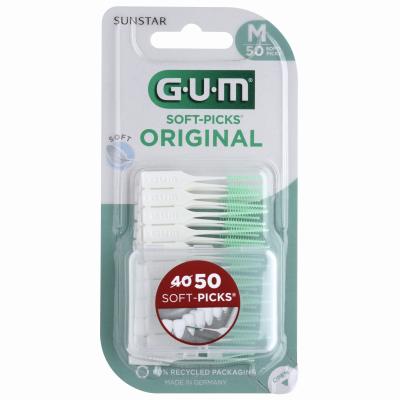 GUM  Brossette Interdentaire Soft-Picks Original Medium 50 unit&eacute;s