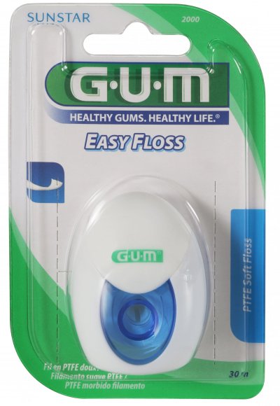 GUM  Fil Dent Easy Floss 2000 30 m - Bo&icirc;te distributrice 30 m&egrave;tres