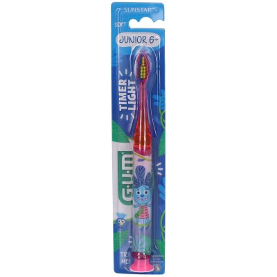 GUM  JUNIOR - TIMER LIGHT 903 - Brosse &agrave; Dents Lumineuse Suple +7 ans