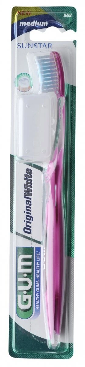GUM  Original White Brosse &agrave; Dents Medium Compacte 1 brosse &agrave; dents