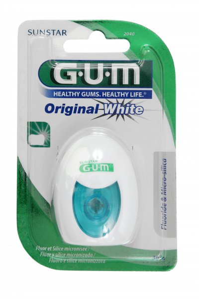 GUM &reg; Original white fil dentaire cir&eacute; fluor&eacute;