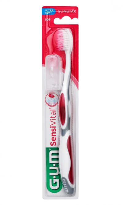 GUM  SENSIVITAL 509 - Brosse &agrave; Dents Ultra-Souple, 1 unit&eacute;