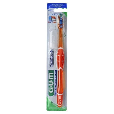 GUM  Tech Bros Med Gd T&eacute;t&eacute; 492 - Blister 1 brosse