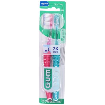 GUM  Technique Pro Bros Med 1528 Duopack - Blister 2 brosses &agrave; dents