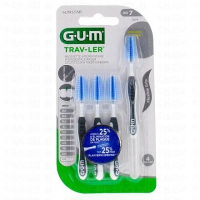 GUM  Traveler brossettes interdentaires n&deg;1619 - 2.6mm x 4