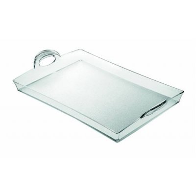 GUZZINI  21280000 Plateau Rectangulaire Transparent 8,7 X 54 X 33,5 Cm