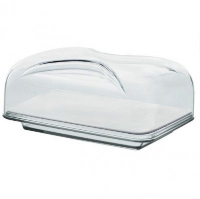 FRATELLI GUZZINI Guzzini, Cloche &Agrave; Fromage Rectangulaire Gocce, 25,5 x 18 x h11,5 cm