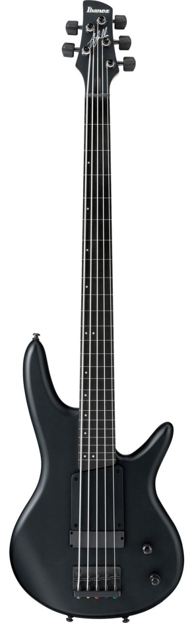 IBANEZ GWB35-BKF Gary Willis - Black Flat - Basse &eacute;lectrique 5 cordes Fretless