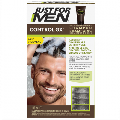 JUST FOR MEN GX Control Shampooing Colorant R&eacute;ducteur de Gris