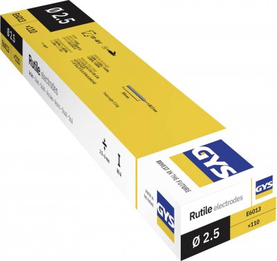 GYS  - 110 Electrodes traditionnelles acier rutile &Oslash;2,5 mm