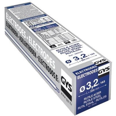 GYS  - lectrodes rutiles aciers non alli&eacute;s - 0850 - 3,20 mm - x 165