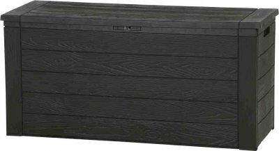 FUNSTAR H.G. 2025 Coffre &agrave; coussins Woody en plastique 120 x 46 x 58 cm