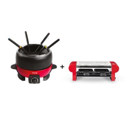 H.KOENIG  Alp1800 + Rp2 Appareil A Fondue 2 L Et Pierre/Raclette
