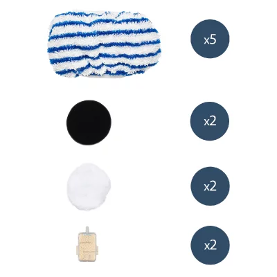 H.KOENIG  - ARYA6- Kit d'entretien pour aspirateur & nettoyeur vapeur 3 en 1