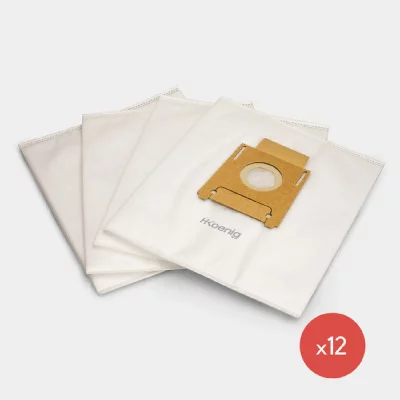 H.KOENIG  sc0612 lot de 12 sacs en fibres synthetique pour aspirateur axo6