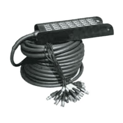 YELLOW CABLE H106-10 - Cable Audio Boitiers De Scene 24 Xlr M&acirc;le/4 Xlr Femelle 10m