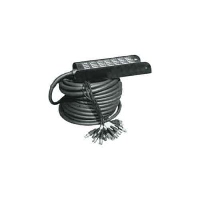 YELLOW CABLE H106-30 - Cable Audio Boitiers De Scene 24 Xlr M&acirc;le/4 Xlr Femelle 30m