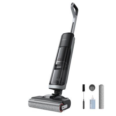 DREAME H14 Aspirateur eau et poussi&egrave;re, balayage plat &agrave; 180&deg;, brossage/s&eacute;chage &agrave; 60&deg;C,