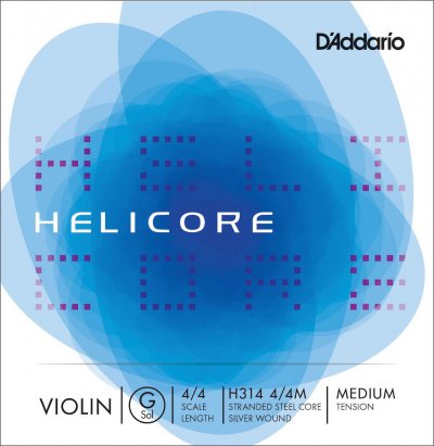 D ADDARIO AND CO H314 4/4M - Corde seule (Sol) violon Helicore, manche 4/4, Medium