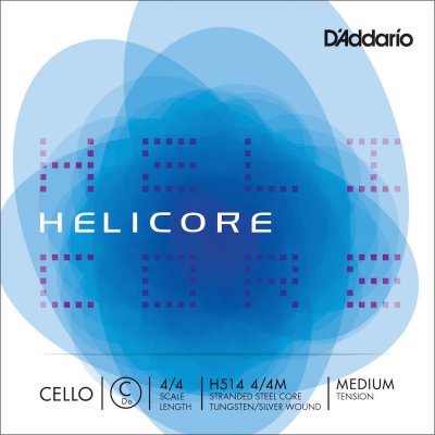 D ADDARIO AND CO H514 4/4M - Corde seule (Do) violoncelle Helicore manche 4/4 Medium