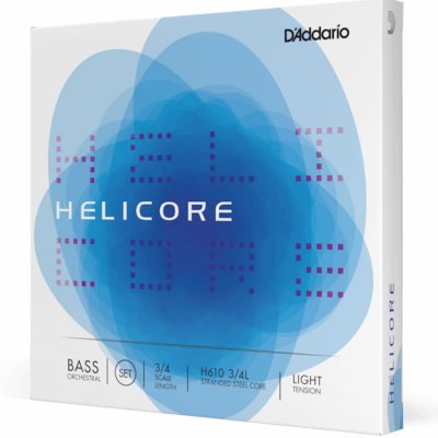D ADDARIO AND CO H610 3/4L - Jeu de cordes contrebasse orchestre Helicore manche 3/4 Light