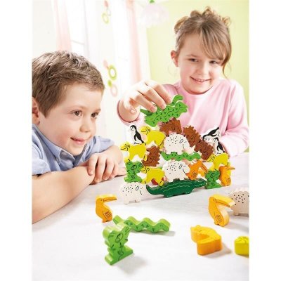 HABA  - 4478 - Pyramide d'animaux version allemande