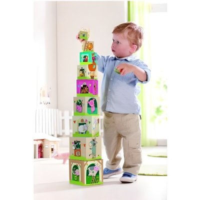 HABA  - 5879 - Cubes &agrave; empiler A la campagne