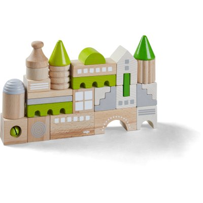 HABA  blocs de construction junior wood green 28 blocs
