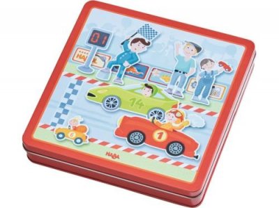 HABA - Bo&icirc;te de Jeu Magn&eacute;tique Petits Bolides, 301948