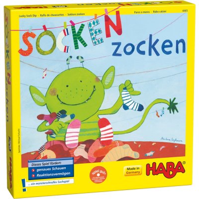 HABA  jeu d'enfant (DUSokken zoeken)