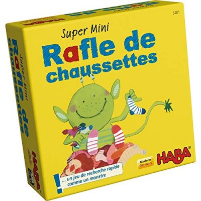 HABA  - Jeu de cartes - Super mini : Rafle de chaussettes