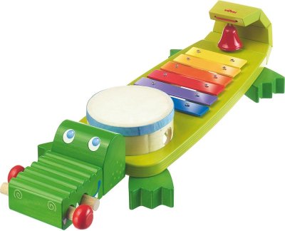 HABA  - Jeux d'instruments et de musique - Crocodile Musical - 2 ans et plus - 302566
