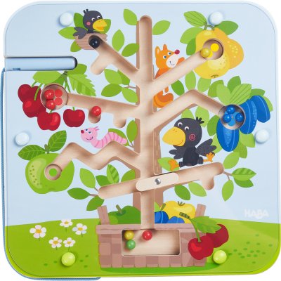 HABA  Jouet en Bois-Jeu magn&eacute;tique &agrave; Billes Le verger-2 Ans et Plus, 306083, color&eacute;