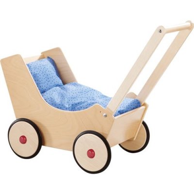 HABA  landau de poup&eacute;e en bois avec rembourrage 57 cm