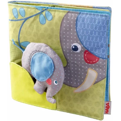 HABA - Livre en Tissu El&eacute;phant Egon, 300146