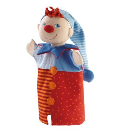 HABA  marionnette Jan Klaasen 25 cm bleu/rouge