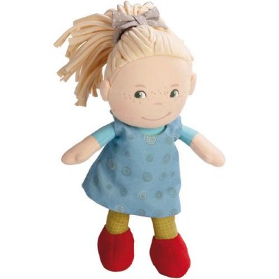 HABA  poup&eacute;e b&eacute;b&eacute; Mirle20 cm beige/bleu