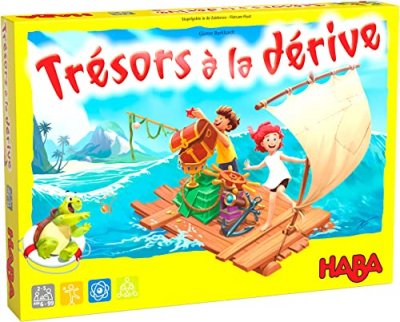 HABA  - Tr&eacute;sors &agrave; la d&eacute;rive - Jeu d'Empilement - Jeux de Soci&eacute;t&eacute; Enfant 6 ans et +