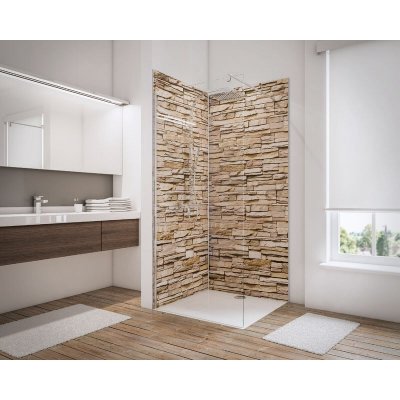 SCHULTE Habillage CREAPANO X2 H210XL100 cm effet mati&egrave;re brique de parement claire 606