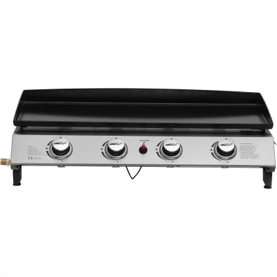 HABITAT ET JARDIN  - Plancha gaz 4 br&ucirc;leurs Jolly - 10 Kw - Gris