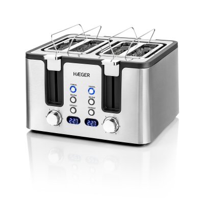 HAEGER  To-17d.015a 1750w Toaster Argent&eacute; 