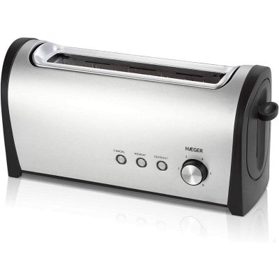 HAEGER  To100009a 1400w Toaster Argent&eacute; One Size / EU Plug